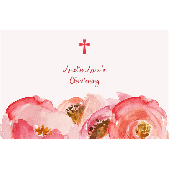Pink Rose and Cross Placemats